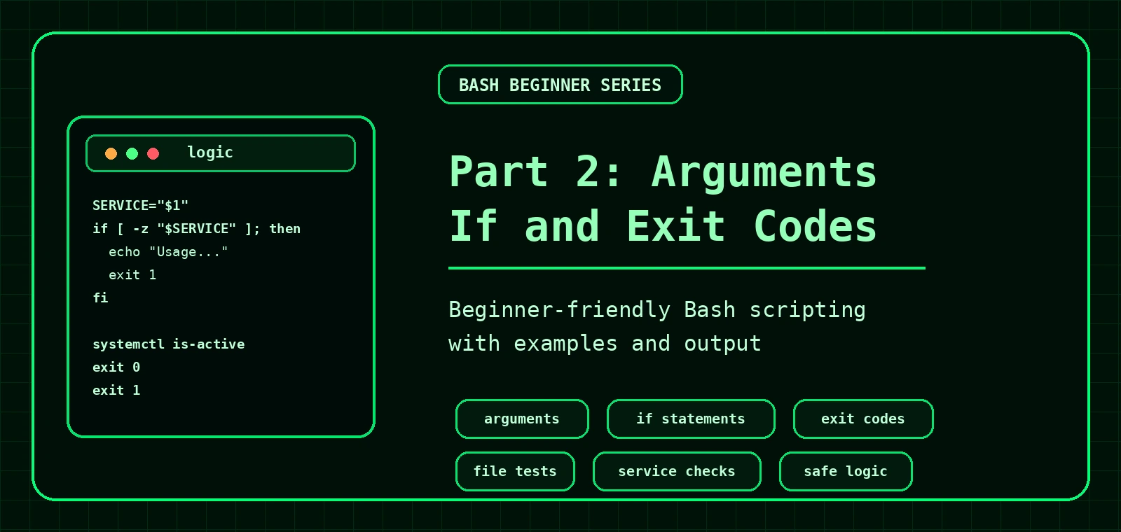Bash scripting for beginners part 2 banner