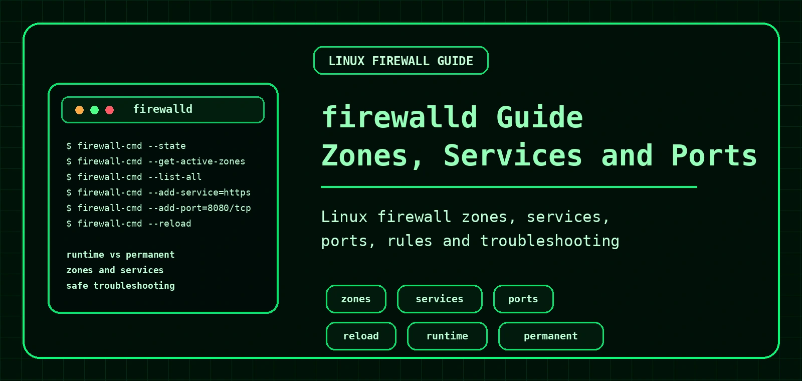 firewalld Linux guide banner