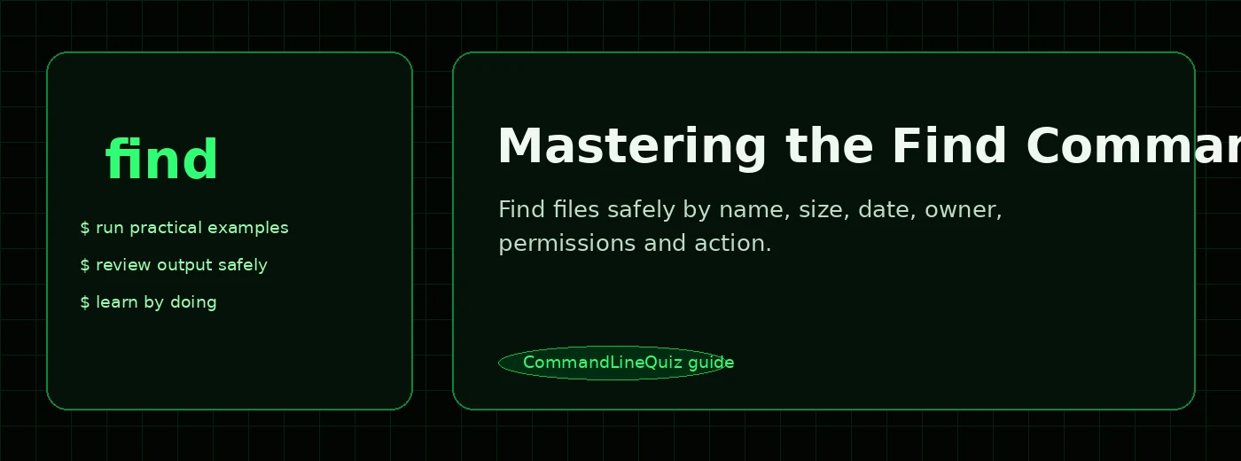 Mastering the Find Command banner